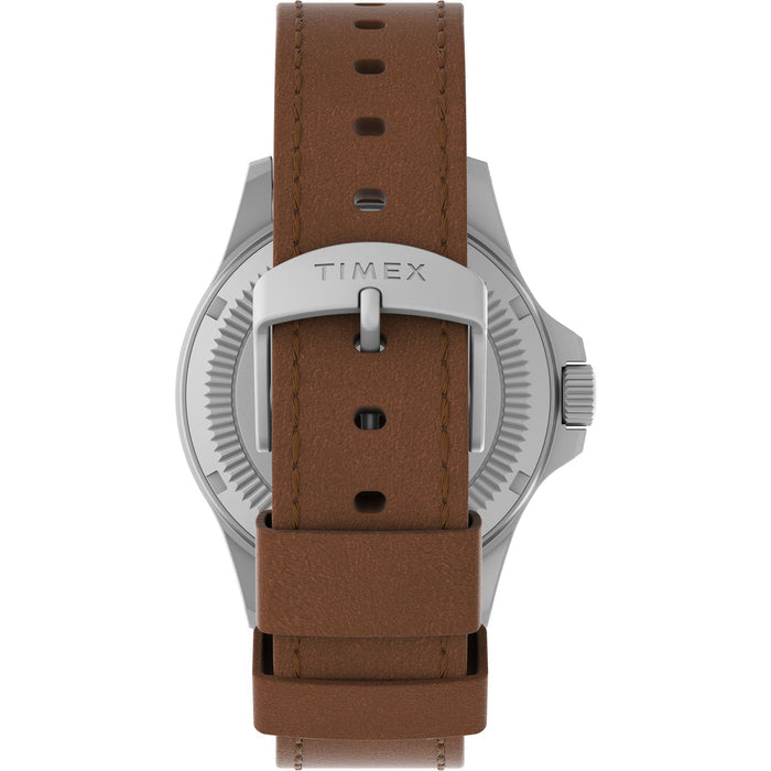 Timex Expedition Field Post Solar 41mm Eco-Friendly Leather Strap Men's Watch, TW2V03600X6