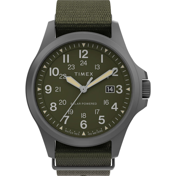 Timex Expedition Field Post Solar 41mm Recycled Fabric Strap Men's Watch, TW2V03700X6