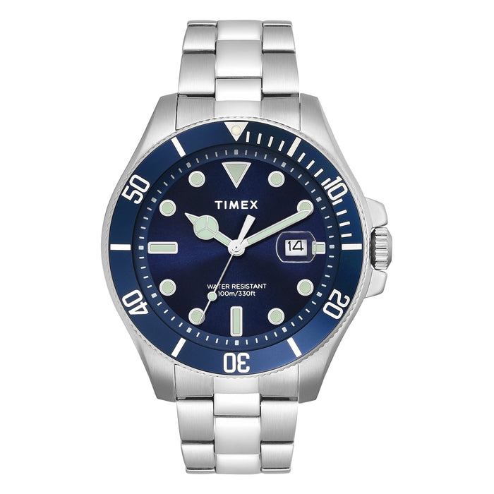 Timex Harborside Coast 43mm Stainless Steel Bracelet Men's Watch, TWEG27000