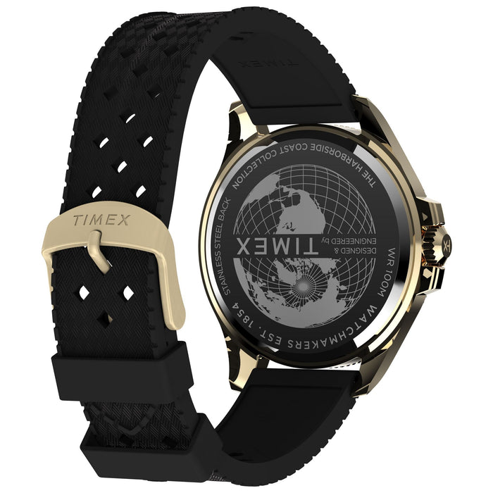 Timex Harborside Coast 44mm Synthetic Rubber Strap Men's Watch, TW2Y05300UJ