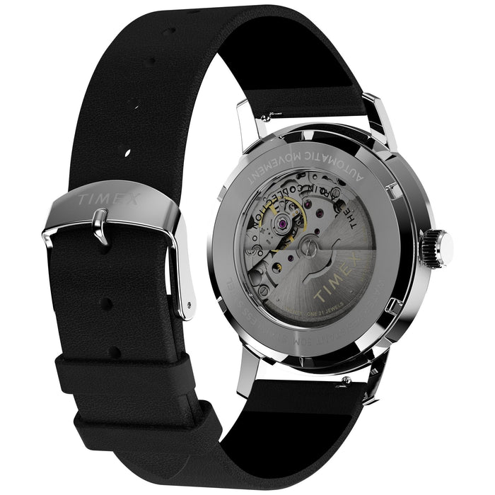 Timex Marlin Automatic 40mm Leather Strap Men's Watch, TW2W93100UJ