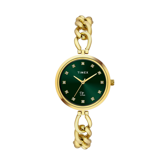 Timex Quartz Dial Analog Brass Women's Watch, TWEL23801