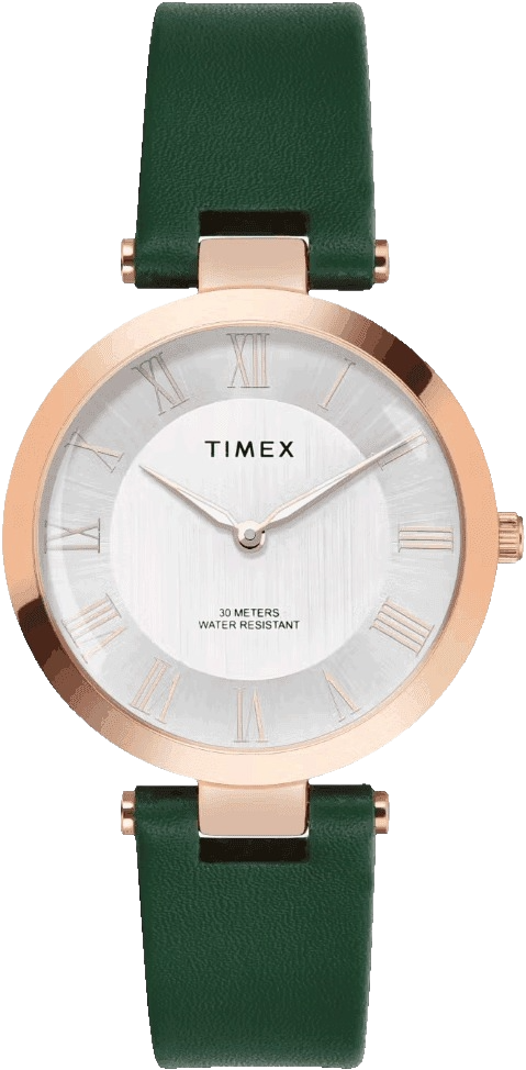 Timex Quartz Dial Analog Leather Women's Watch, TWEL19209