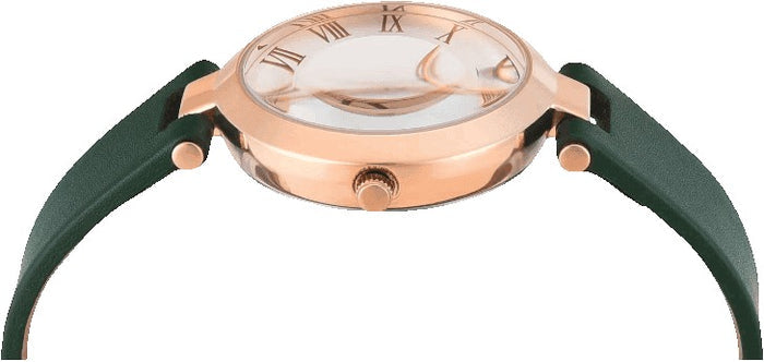 Timex Quartz Dial Analog Leather Women's Watch, TWEL19209