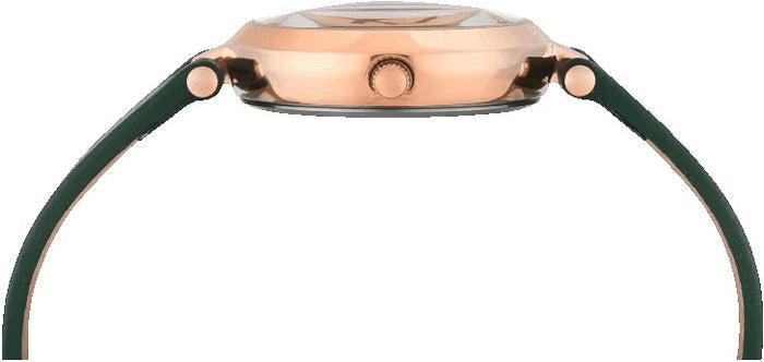 Timex Quartz Dial Analog Leather Women's Watch, TWEL19209
