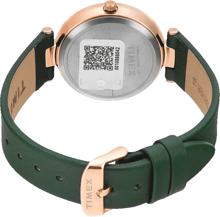 Timex Quartz Dial Analog Leather Women's Watch, TWEL19209
