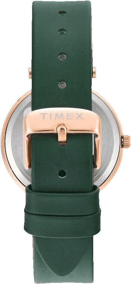 Timex Quartz Dial Analog Leather Women's Watch, TWEL19209