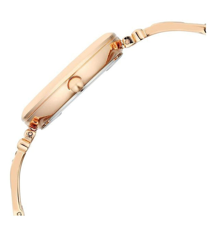 Titan Raga Glimmers Quartz Analog Mother of Pearl Dial Rose Gold Metal Strap Women's Watch, 95363WM01