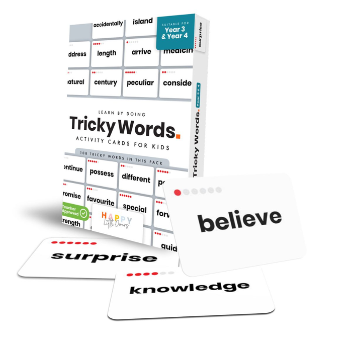 Tricky Words Flashcards - Year 3 and 4