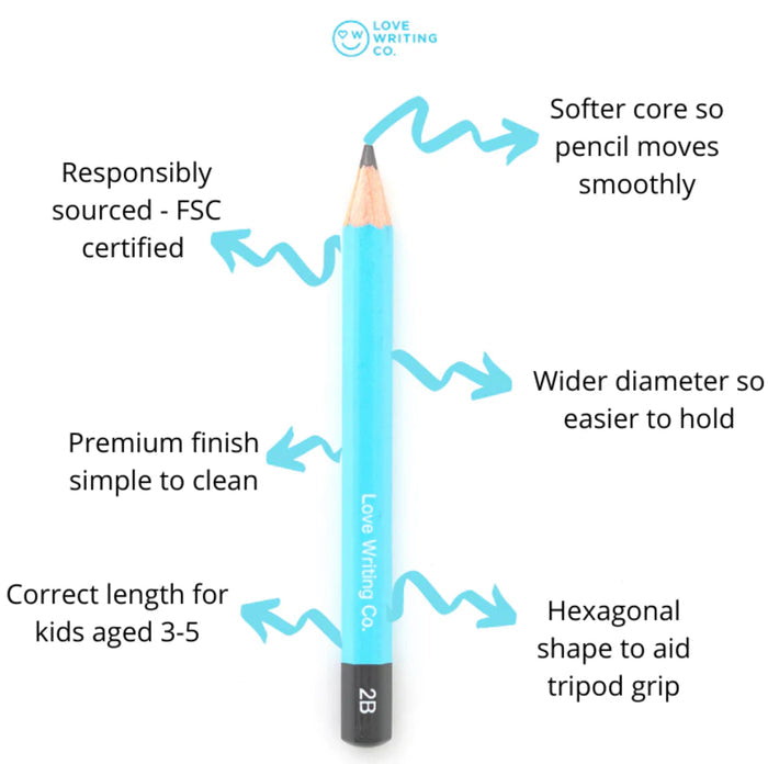 Tripod Grip writing pencils