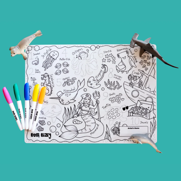 Under the Sea Reusable Drawing Mat