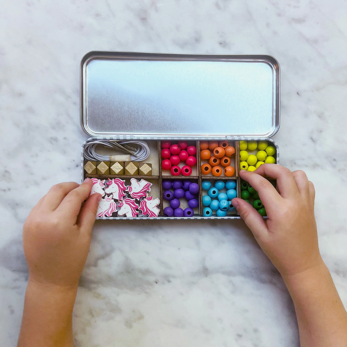 Unicorn Bracelet Beading Kit Tin