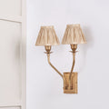Valentina Antique Brass Metal Double Wall Light