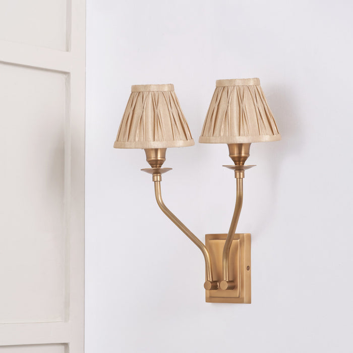 Valentina Antique Brass Metal Double Wall Light