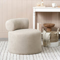 Valero Taupe Teddy Fabric Accent Chair