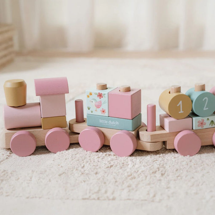Wooden Stacking Train - Fairy Garden
