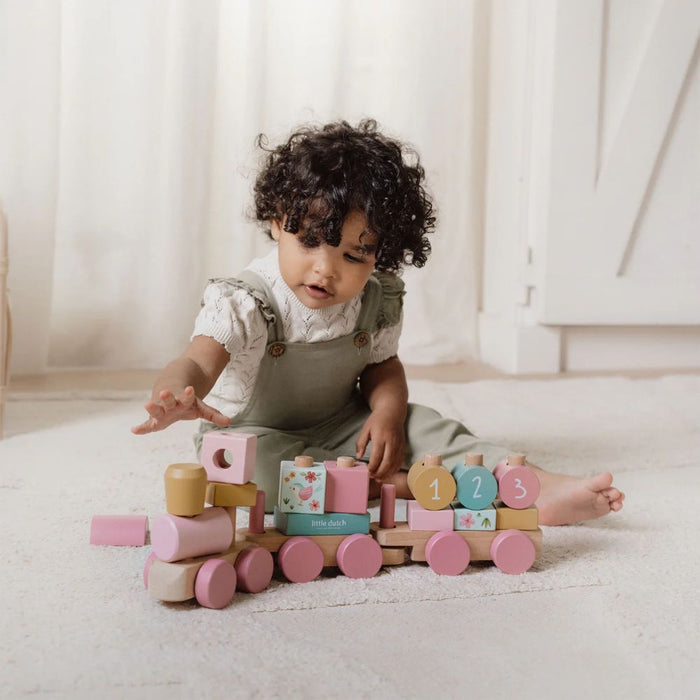 Wooden Stacking Train - Fairy Garden