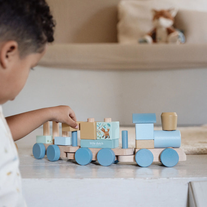 Wooden Stacking Train - Forest Friends